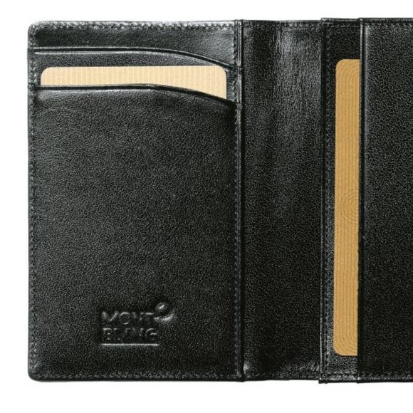 Montblanc Black Leather Card Holder - Picture 4 of 8
